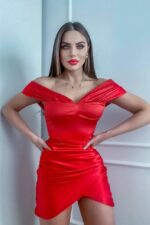 Serina Elbise - Kırmızı - Görsel 2