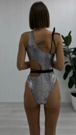 Snake Tek Omuz Mayokini - Gümüş - Görsel 3