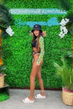Üç Parça Masha Bikini Set - Sarı - Görsel 6