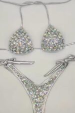 V Cutty Golden Bikini - Gümüş - Görsel 4
