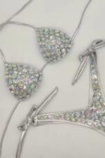 V Cutty Golden Bikini - Gümüş - Görsel 5