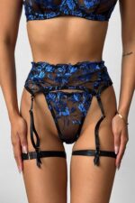 Valentina Rose Jartiyer Set - Siyah - Görsel 7