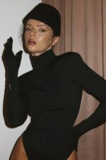 Vatkalı Serebra Bodysuit - Siyah - Görsel 2