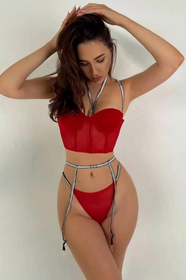 Vendetta Simmy Set - Kırmızı