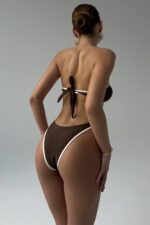 Veronica Straplez Bikini - Kahverengi - Görsel 3