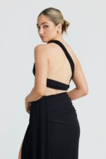 Viera Yırtmaçlı İkili Set - Siyah - Görsel 5