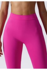 Yoga Büzgülü Tayt - Pembe - Görsel 4