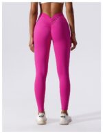 Yoga Büzgülü Tayt - Pembe - Görsel 7
