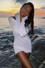 Yulia Plaj Elbisesi - Beyaz