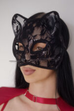 Kitten Dantel Maske - Siyah - Görsel 4