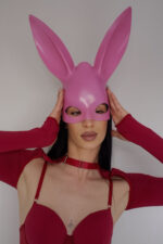 Rabbit Tavşan Maske Mat - Pembe - Görsel 4