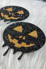 Halloween Göğüs Sticker - Siyah