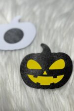 Zombi Kabak Göğüs Sticker - Siyah - Görsel 2