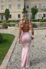 Anastasia Çiçek Detay Elbise - Pembe - Görsel 3