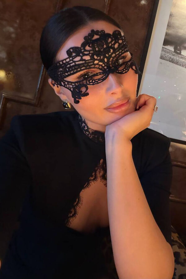 Andrea Dantel Fantezi Maske - Siyah