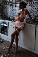 Alena Dekolte Jartiyer Set - Pembe - Görsel 4