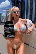 Julia Parlak Kumaş Mikro Tanga Bikini - Gümüş - Görsel 2