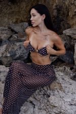 Alyana Brazilian Bikini Üçlü Set - Siyah