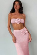 Emmy İkli Örme Elbise - Pembe