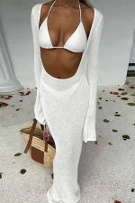 Nadya Üçlü Brazilian Bikini Takım - Beyaz - Görsel 2