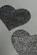 Simli Kalpli Göğüs Ucu Sticker - Gümüş - Görsel 2