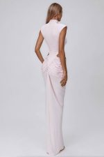 Arisa Kolsuz Maxi Elbise - Pembe - Görsel 5