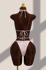Lera Üçlü Brazilian Bikini Set - Pembe - Görsel 5