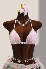 Lera Üçlü Brazilian Bikini Set - Pembe - Görsel 6