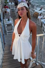 Lorena Mini Elbise - Beyaz