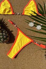 Neo Pearly Bikini - Turuncu-Sarı - Görsel 2