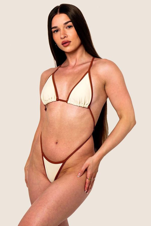 Olga Micro Mayokini - Kahverengi
