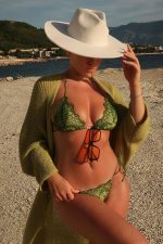Startseva Dantelli Brazilian Bikini - Yeşil